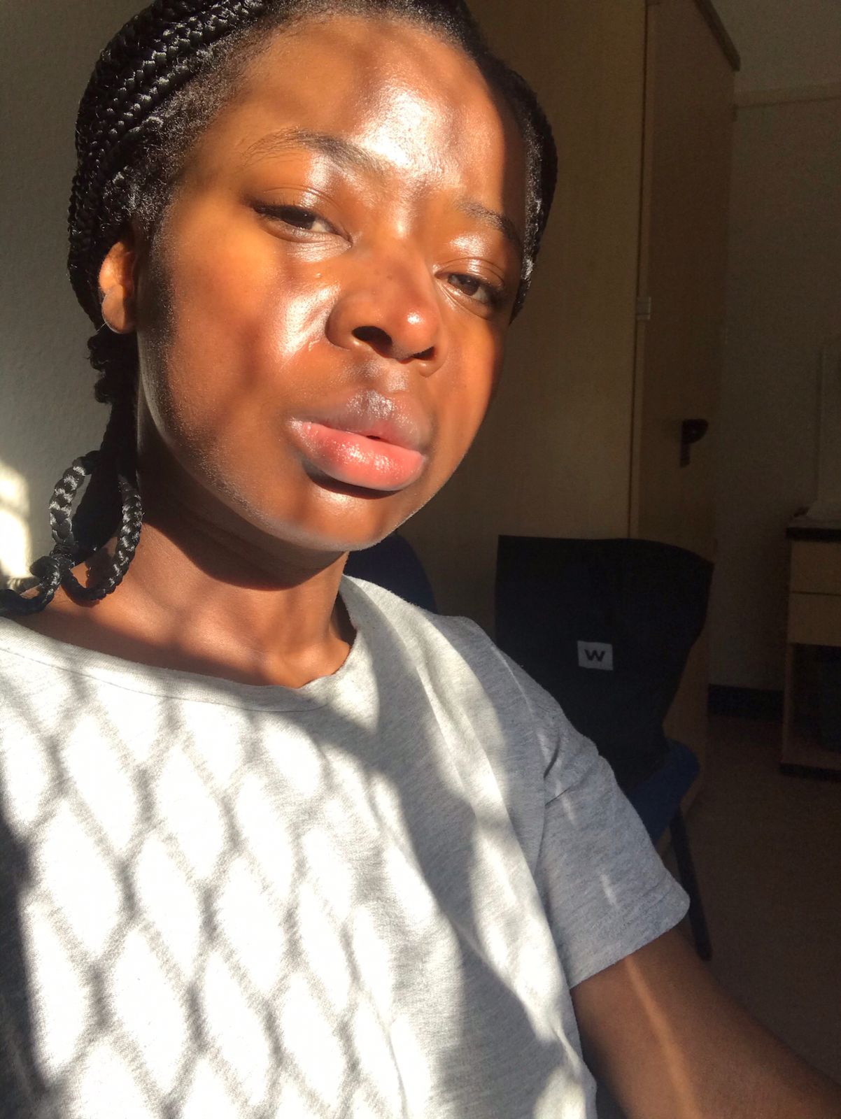 Face skin condition after treatment